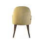 полукресло humble wood с подлокотниками зеленое, обивка из ткани