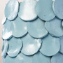 ваза настольная petals н36 голубая, ручной работы