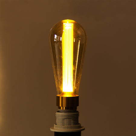 лампа светодиодная е27 st64/180-led 2200k 3вт amber
