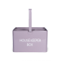 контейнер housekeeper для сыпучих продуктов серый металлический