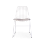 стул bertoia 47х50х87 белый металлический