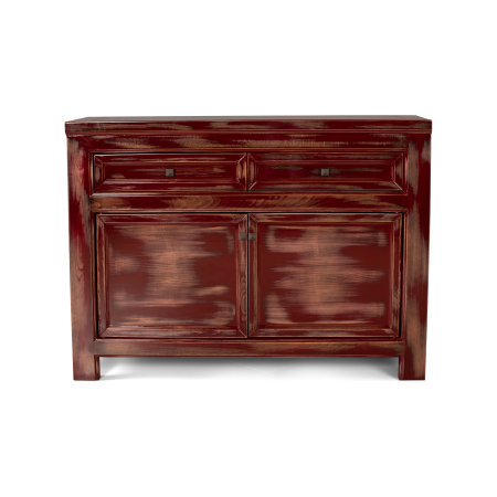 комод marsala 130х46х95 бордовый деревянный из бука