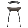 стул полубарный gladness серый, обивка из экокожи