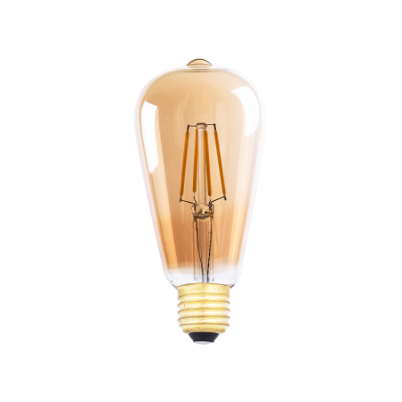 лампа светодиодная е27 st64/140 4вт amber