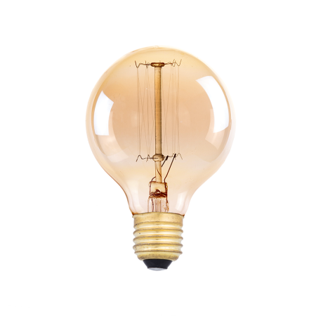 лампа эдисона е27 g80/120-tt8 60вт amber